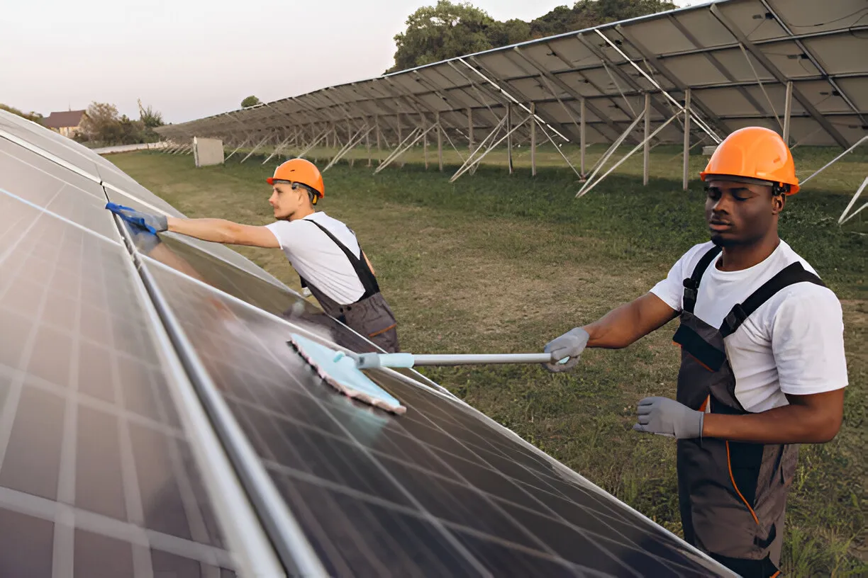 Solar panel efficiency check